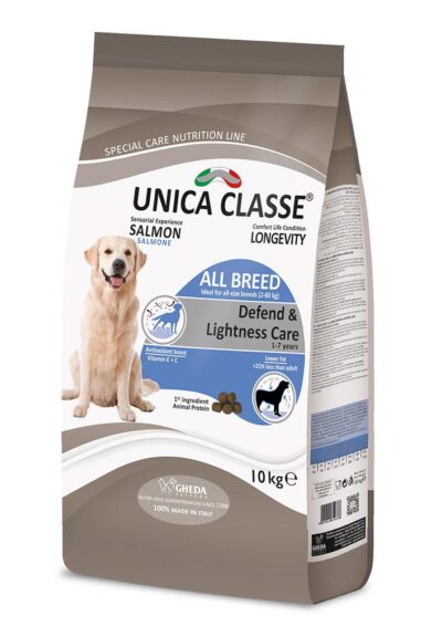 UNICA CLASSE- кучешка храна сьомга 10кг